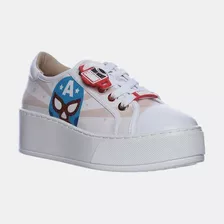 Tenis Westies Blancos Disney Marvel Luchador Dama