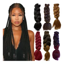 Cabelo Super Jumbo Jumbão 60cm 390g Box Braid Diversa Cores