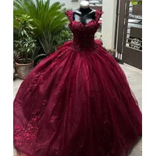 Hermoso Vestido De 15 Años Color Vino!!!