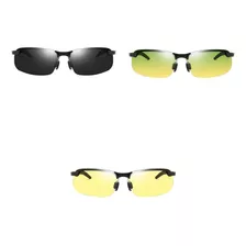 Gafas De Sol Polarizadas De 3 Piezas Para Hombres Que