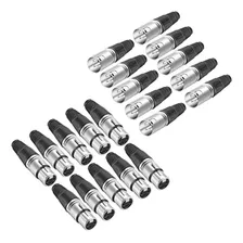 Neewer - 20-piece 3 Pin Xlr Soldadura Tipo De Conector