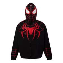 Chaqueta Polar Con Capucha Y Bordado De Araña