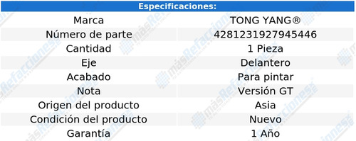 Ford Mustang Gt 2005 2006 2007 2008 2009 Fascia Defensa Foto 2