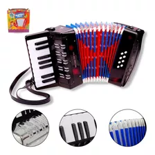 Sanfona Acordeon Infantil Gaita Baixos Teclas Brinquedo