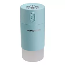 Umidificador Ar Portátil Usb Luminaria Ventilador Aroma 5330 Cor Azul Bi