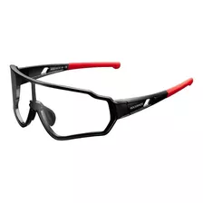 Gafas De Ciclismo Fotocromáticas Con Clip, Marco De Lente Rockbros, Color Negro/rojo, Lente Fotocromática, Color Deportivo