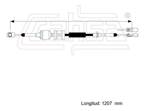 Cable Transversal De Velocidades Para Dodge Omni 2.2l 1988 Foto 2