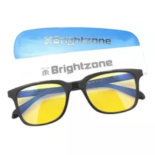 Oculos Anti Luz Azul Brightzone Gamer Estudo Lente Amarela 