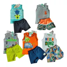 Kit 5 Conjuntos Marlan Baby Masculino 