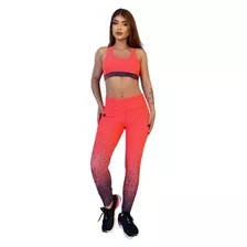 Conjunto Academia Feminino Legging Degradê + Top Fitness