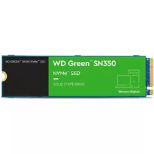 Disco Sólido Interno Western Digital Wd Green Sn350 Wds200t3g0c 2tb Azul