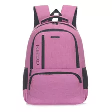 Mochila Cecchini Porta Notebook Jaspeada Clásica Cómoda