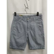 Short Bermuda De Jean Azul Rayado / Benetton / Talle Xl 