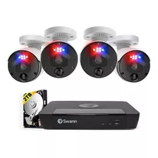 Swann Pro Enforcer 4k Sistema De Camara De Seguridad Para El