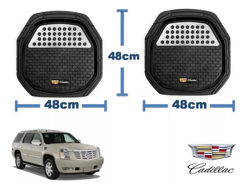 Tapetes 4pz Bandeja 3d Logo Cadillac Escalade 2007 A 2013 14 Foto 6