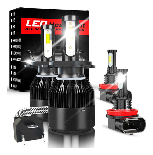 Kit De Led De Luz Alta/baja 9003/h4 H11/h8 De 14000 Lm Para