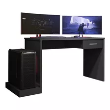 Mesa Para Computador Desk Gamer Drx-9000 Preto - Pr Móveis