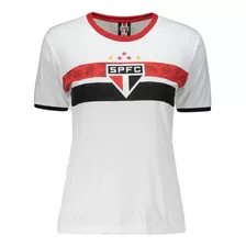 Camiseta São Paulo Feminina Baby Look Original Braziline