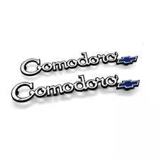 Emblema Comodoro Opala Lateral Cromado Brasão Gm Friso Grade