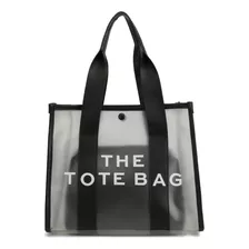 Bolsa The Tote Bag Transparente Esmerilado Para Mujer