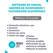 Software De Facturación Electrónica Y Gestión De Inventario.