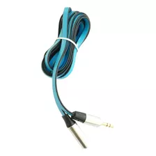 Cable 3.5 Mm Radioshack Extensor M-f 6 Ft Negro Y Azul