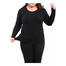 Plus Size Feminina Masculina Calça + Blusa Forro Fleece 