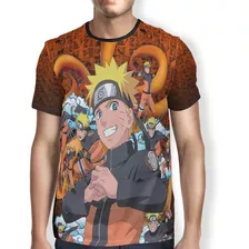 Camiseta Naruto Kage Bunshin Infantil Adulto Cosplay Full