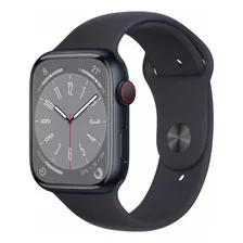 Apple Watch Serie 8 Midnight Gps+ Celular 41mm Cor Da Caixa Preto Cor Da Pulseira Preto Cor Do Bisel Cinza Desenho Da Pulseira Sport