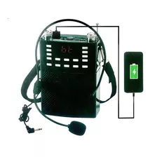 Amplificador Portatil Parlante Con Microfono Vincha Eco Usb