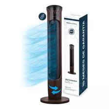 Ventilador De Torre Grande Acabado Tipo Madera Big Flow Con Ionizador Purificador, Control Remoto, Oscilación, Temporizador 113cm De Alto Beckon Home Electronics