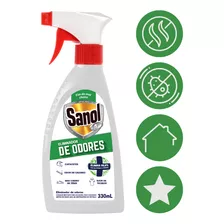 Limpador Sanol Eliminador De Odores Para Tênis E Capacete Em Frasco 330ml