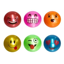 Bola De Plastico Emoticons Cores Sortidas Dente Leite