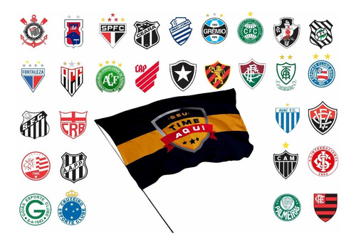 Bandeira De Clubes Brasileiros 1,50m X 1,0m