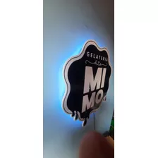 Placa De Pvc 10mm Com Iluminação Med. 65cm