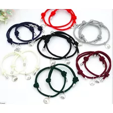 Pulseras Pareja Con Iman Magnetic Love Ajustable Amor