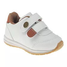 Tênis Infantil Bebê Menino Pequito Jogging Classic Branco