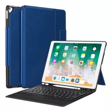 Funda Delgada De Cuero Pu Para iPad Pro 12.9 ' (azul)