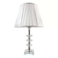 Abajur Cristal Luminária Para Quartos Salas 47cm Interruptor Cor Da Estrutura 513