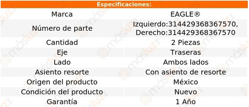 Kit 2 Bases Para Amortiguador Tra Impreza 4 Cil 2.5l 04/07 Foto 2