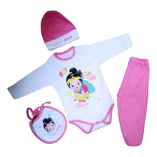 Ropa De Bebe Super Niña Recien Nacida Rosa 0 A 4 Mes