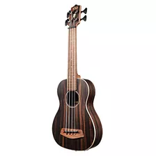 Guitarra Electroacústica De Kala U Bajo Ukelele Rayas Ébano