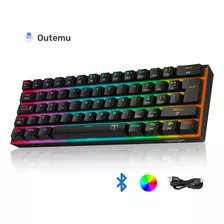 Terport 60% Mini Teclado Bluetooth Mecanico Gamer Español Inalambrico Recargable I61 Rgb Outemu Blue Switch Bluetooth 2.4g Usb Con Cable Removible 62 Teclas Anti Ghosting