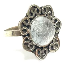 Anillo Cuarzo Flor Energia 