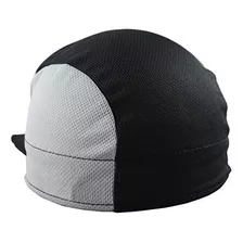 Headsweats Cycling Cap Chapo, Negro - Gris, Un Tamaño.