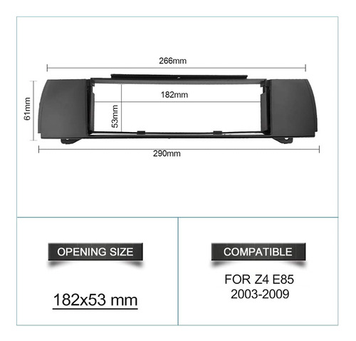 Placa De Panel Estreo Fascia De Radio De Coche Para Z4 (e85 Foto 5