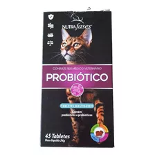 Probiótico Nutrafases Para Gatos C/ 45 Tabletes Mastigaveis