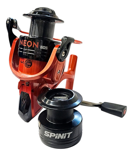 Reel Spinit Triumph Se6000, 3 Rul.- Ideal Variada Mar Rio Color Negro Lado De La Manija Derecho/izquierdo