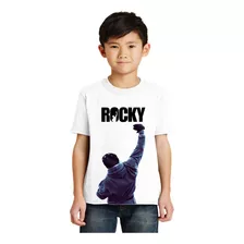 Camiseta Camisa Rocky Balboa Stallone Infantil Criança C