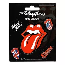 Lote De 50 Stickers The Rolling Stones Tongue Para Regalos Color Rojo